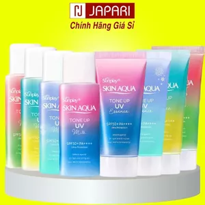 Kem Chống Nắng Skin Aqua Sunplay Tone Up Nhật Bản, Việt- KCN Kiềm Dầu Nâng Tone Cho Da Dầu Mụn, Khô Da Mặt & Body JAPARI