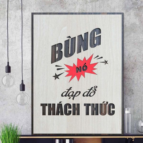 Special tranh gỗ tranh động lực cắt khắc laser