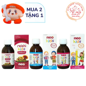 Bộ Ba Neo Kids cho con khỏe mạnh và cao lớn ,thông minh, khỏe mạnh chai 150ml + quà