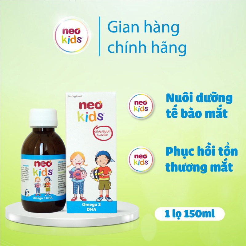Bộ Đôi Neo Kids cho con thông minh, khỏe mạnh và cao lớn chao 150ml