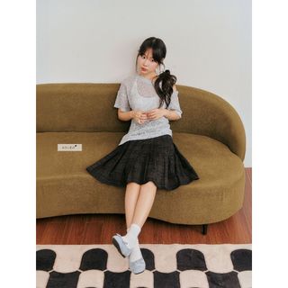𝐘𝐮𝐫𝐢 𝐒𝐤𝐢𝐫𝐭 - Chân váy caro nữ dáng lửng nhiennhienvintage NCV00017