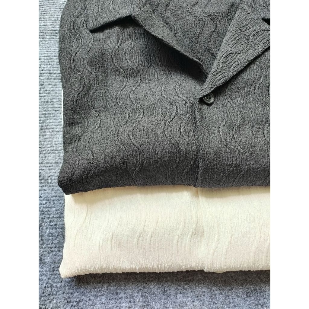 (Sale) Áo sơmi nam suông rộng thun lượn sóng Hát Mờ* bigsize - dư xịn.
