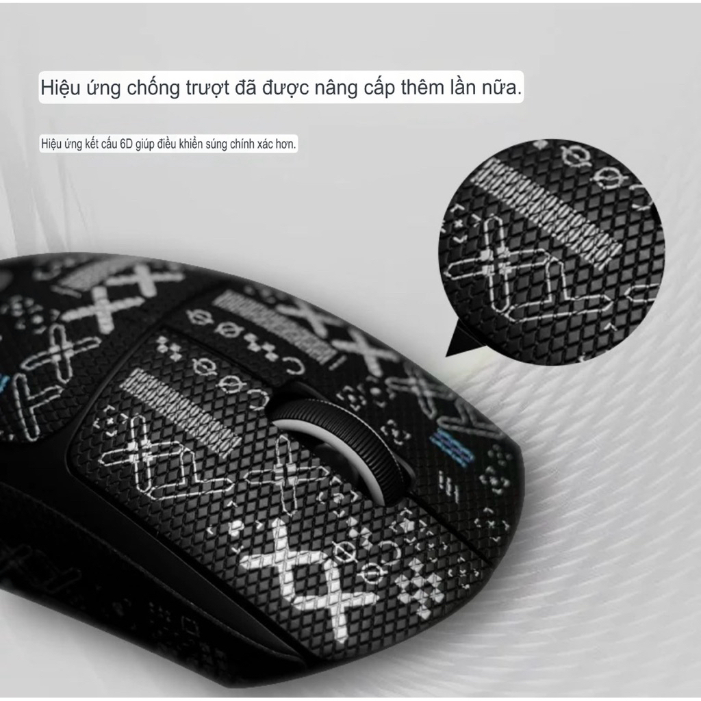 (HÀNG LOẠI 1) G PRO - Miếng Dán Chống Trơn Trượt Cho Chuột Logitech Gpro Wireless / Supper Light / Griptape Skin | BigBuy360 - bigbuy360.vn