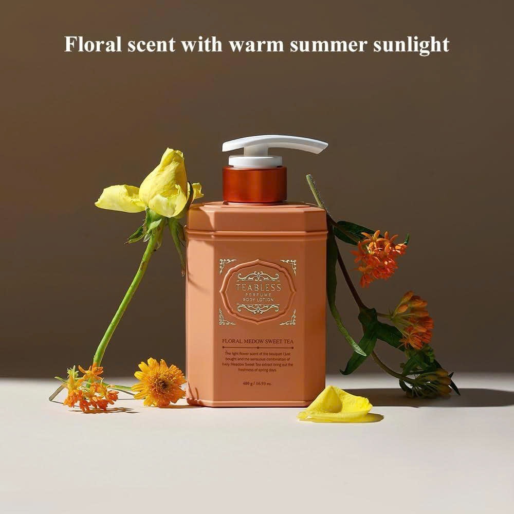 H87_Sữa dưỡng thể hương cỏ ngọt Meadow Sweet Tea Teabless Floral Meadow Sweet Tea Perfume Body Lotion 480g giá tốt