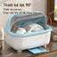 STON Giá để bát đĩa có nắp Giá đỡ cốc đa năng Có khay thoát nước Kháng khuẩn Chống gián chống bụi