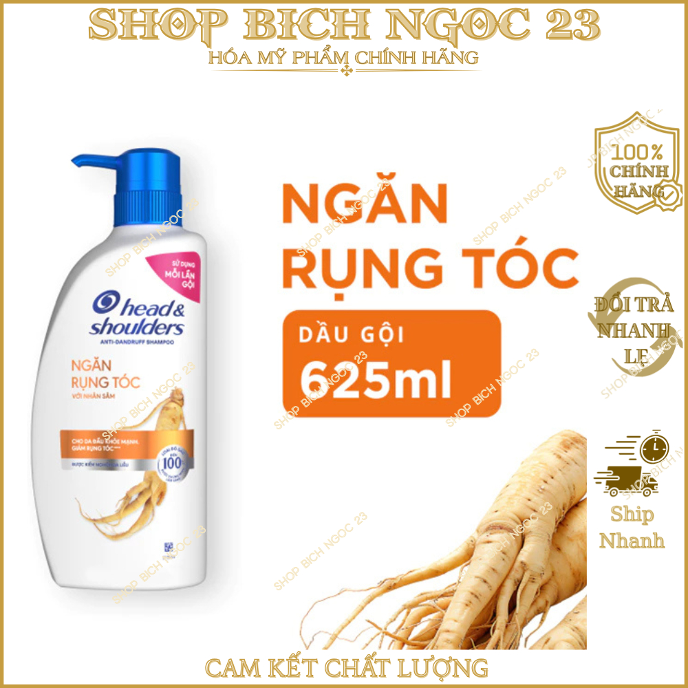 Dầu Gội Head&Shoulders chai 625ml Hương Bạc Hà
