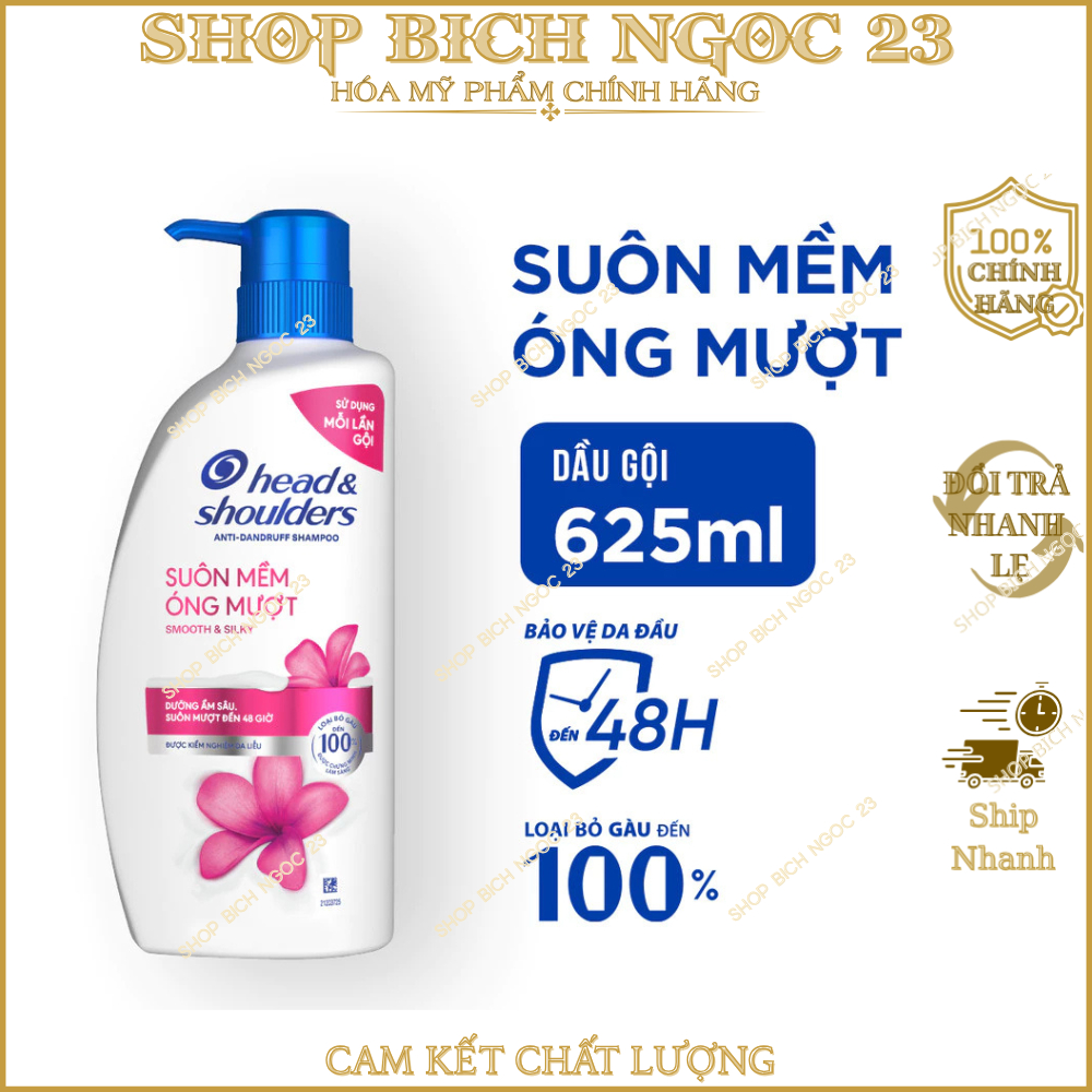 Dầu Gội Head&Shoulders chai 625ml Hương Bạc Hà