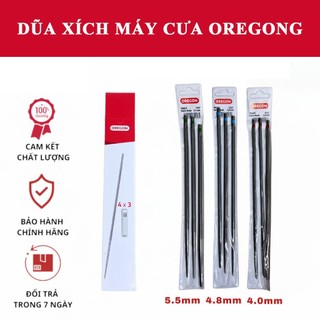 ( Hộp 12 cái ) Dũa Xích Máy Cưa Oregong 4.0 4.8 5.5mm