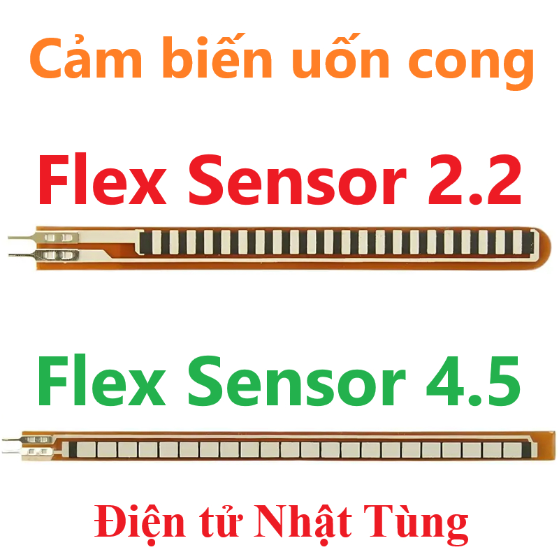 Cảm biến Flex sensor 2.2 / Flex sensor 4.5 Cảm biến áp lực điện trở ...