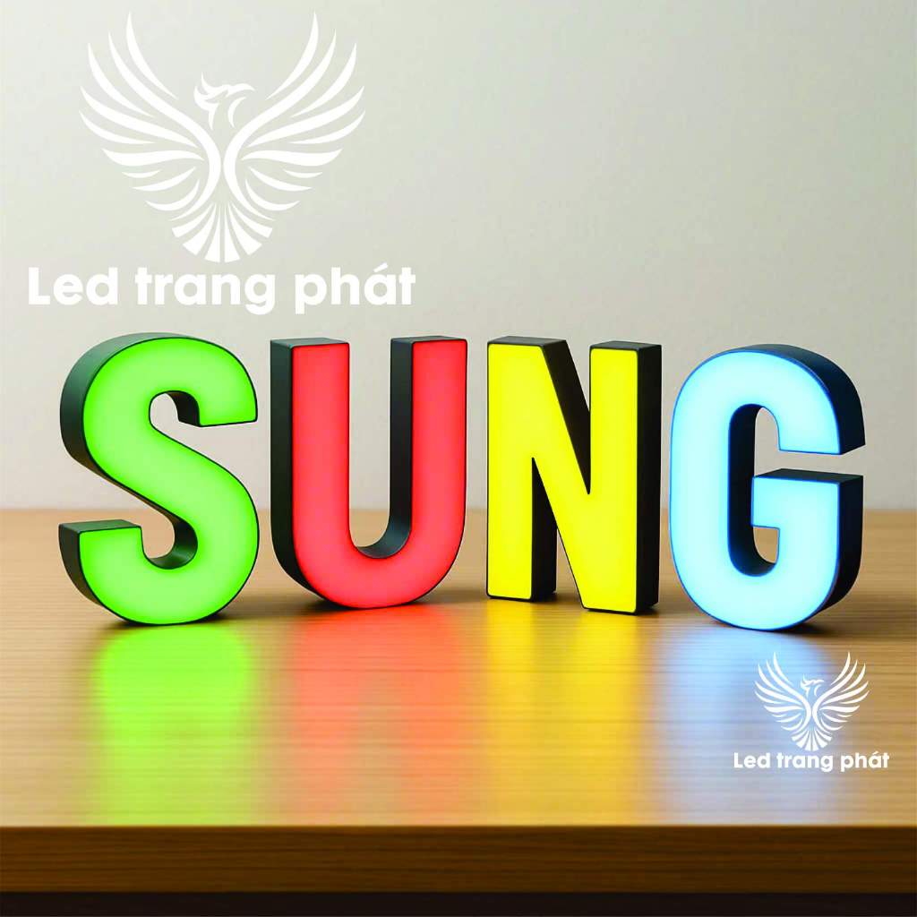 Chữ Nổi Đèn LED Trắng 20cm – Font T3 Decor, Làm Theo Yêu Cầu | Biển ...