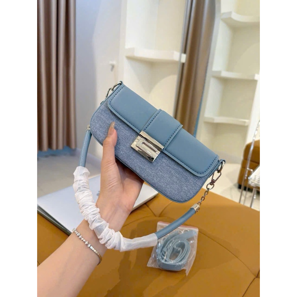 Túi nhà Mận - Mận Slim Chic Size 25cm, Túi Kẹp Nách Da PU, Form Nhỏ Gọn Thanh Lịch, Phù Hợp Đi Học – Đi Làm – Đi Chơi