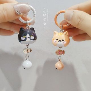 Móc Khóa Dễ Thương Hình Mèo Lục Lạc - Phụ Kiện Trang Trí Balo và Túi Xách Xinh Xắn - Quà Tặng