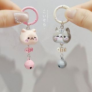 Móc Khóa Dễ Thương Hình Mèo Lục Lạc - Phụ Kiện Trang Trí Balo và Túi Xách Xinh Xắn - Quà Tặng