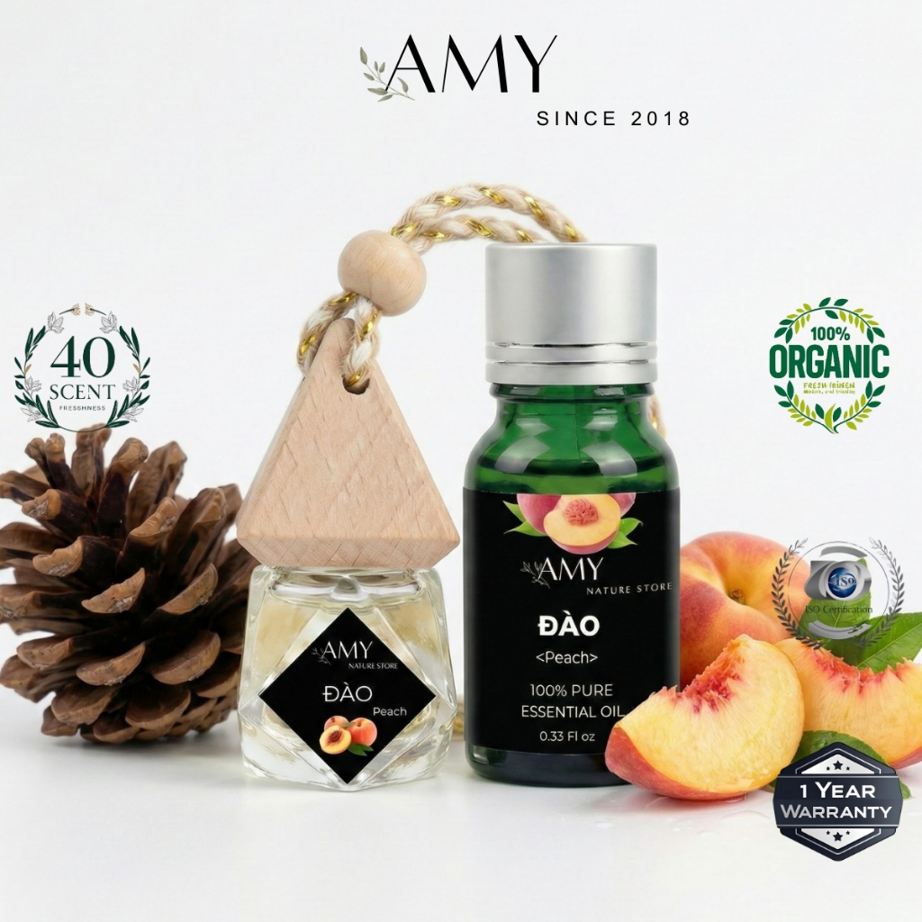 Tinh Dầu Đào Nguyên Chấthiênhiên 10ml Xông Hơi Xông Phòng Thư Giãn Đuổi Muỗi - Hình ảnh thực tế