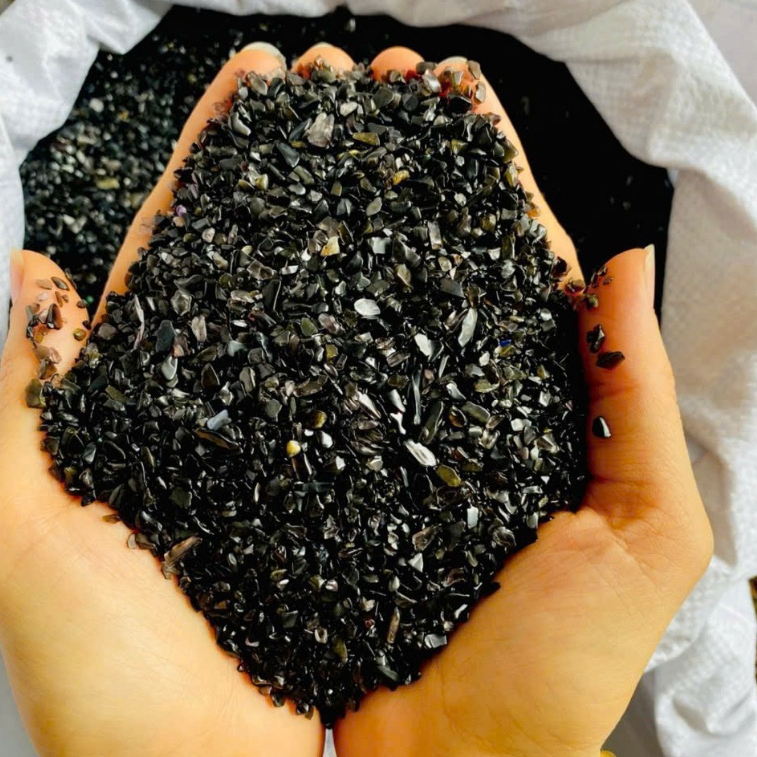 Đá Onyx Đen thiên nhiên - Xua đuổi năng lượng xấu, giảm căng thẳng, stress, thạch anh đen thanh tẩy