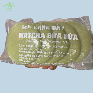 Bánh Dày Matcha Sữa Dừa Cao Nguyên Đá – Đặc Sản HÀ GIANG Thơm Ngon, Gạo Nếp Dẻo, Không Chất Bảo Quản tặng kèm mật mía
