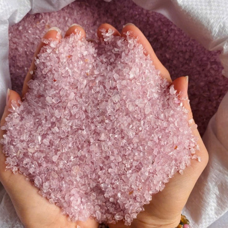 Đá Thạch Anh Hồng tự nhiên (Rose Quartz) - Giúp hòa hợp, chữa lành tinh thần, đá năng lượng tình cảm
