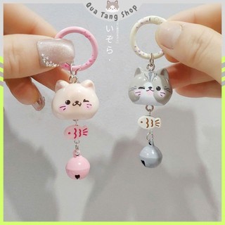 Móc Khóa Dễ Thương Hình Mèo Lục Lạc - Phụ Kiện Trang Trí Balo và Túi Xách Xinh Xắn - Quà Tặng