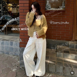 SET 2 Món Áo Cardigang Lông + Áo Hai Dây Hàn Quốc Basic Trendy QCCC ( Ảnh thật ) | Dami.Studio