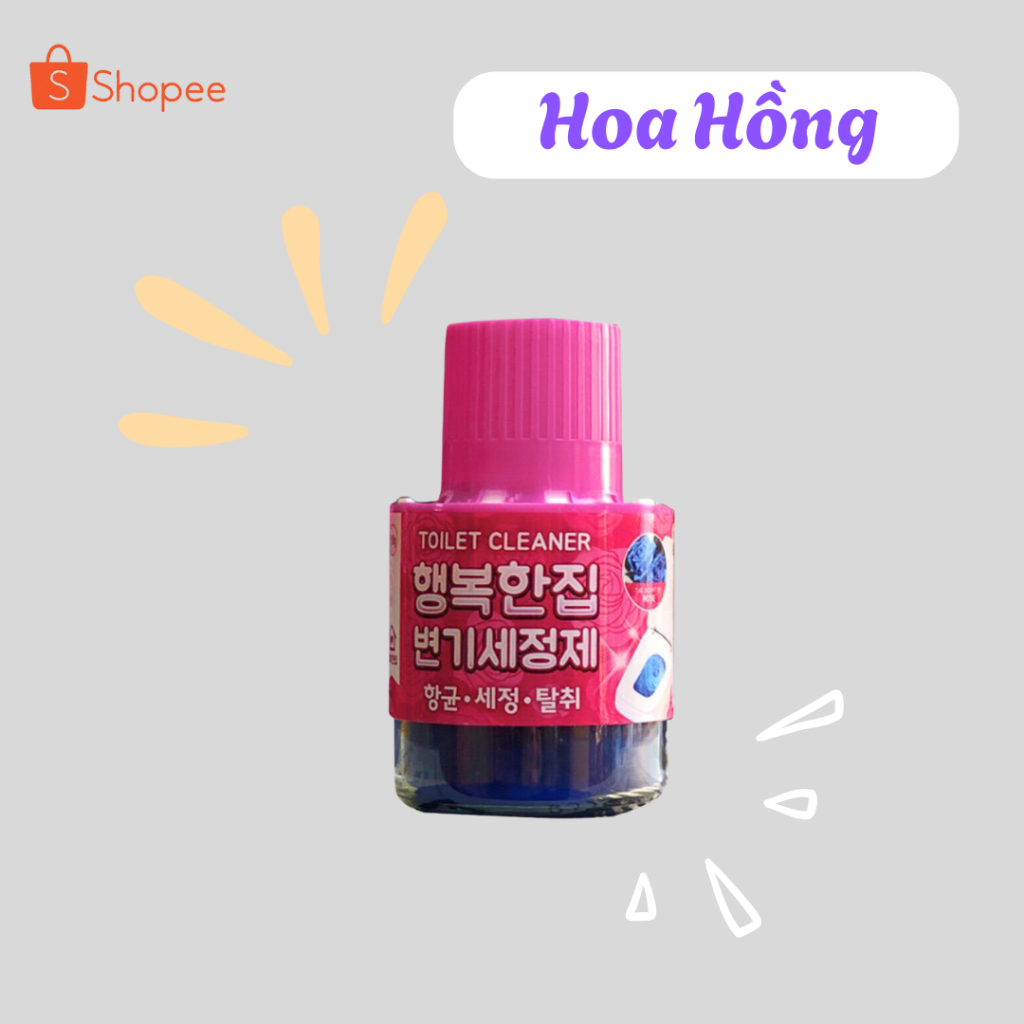 [COMBO 2] LỌ/CỐC THẢ BỒN CẦU HAENGBOKANJIP 180G - TẨY SẠCH, KHỬ MÙI TỰ ĐỘNG