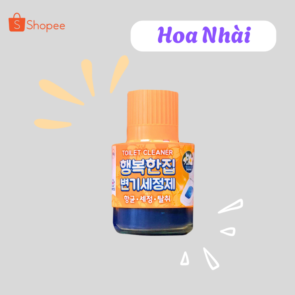 [COMBO 2] LỌ/CỐC THẢ BỒN CẦU HAENGBOKANJIP 180G - TẨY SẠCH, KHỬ MÙI TỰ ĐỘNG