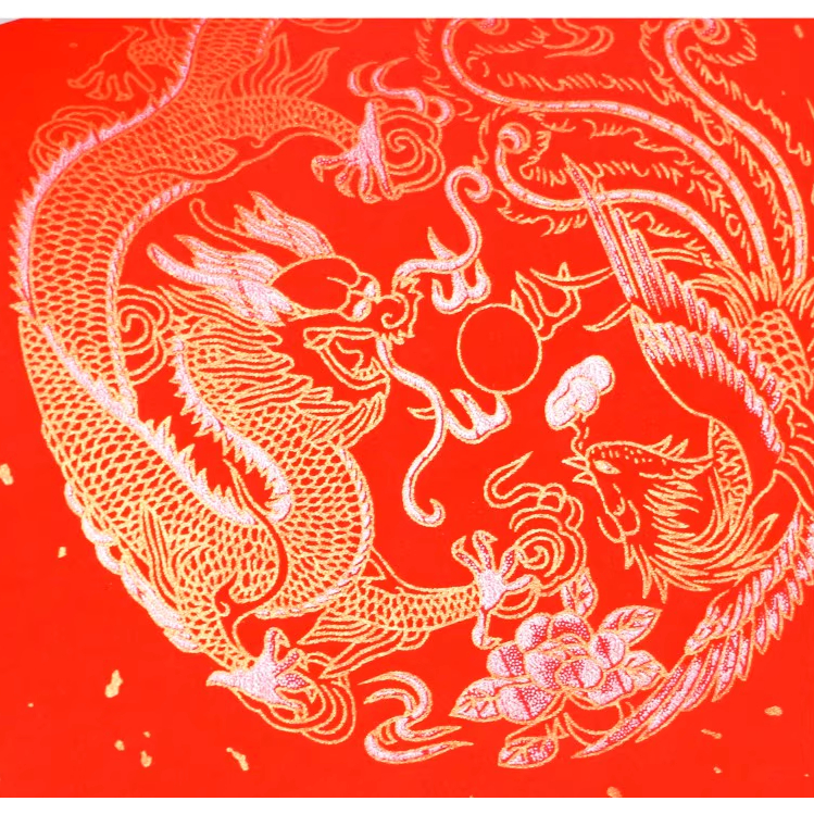 [PHỦ SÁP] 20 mét giấy xuyến chỉ màu đỏ viết câu đối Tết loại cao cấp viết chữ thư pháp Hán Việt không loang mực