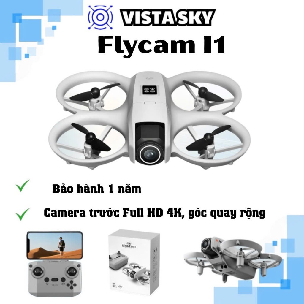 Flycam, Drone i1 PRO, trang bị cảm biến tránh va trạm Camera sắc nét HD ...