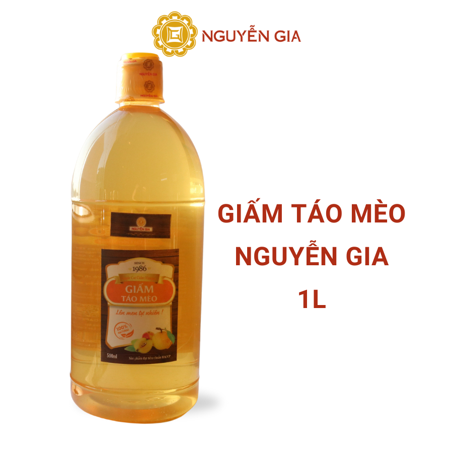 Giấm Táo Mèo Nguyễn Gia Đặc Sản Yên Bái Lên Men Tự Nhiên 1L NGG0042