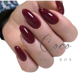(Hot Sale) Nail Box thiết kế G075 màu đỏ trơn siêu tôn da phù hợp với mọi độ tuổi nhà Gemychip