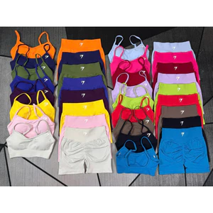 Bộ Quần Áo Tập Gym,Yoga,Chất Liệu Dệt Kim 10% Elast Mềm Mịn Co Giãn Tôn Form GB322