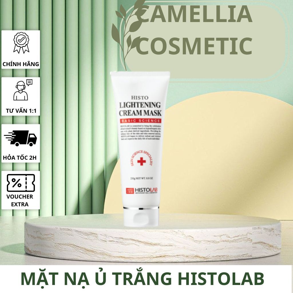 Kem Ủ Trắng Mặt Histolab Lightening Cream Mask Dưỡng Ẩm Trắng Mịn Da 250G