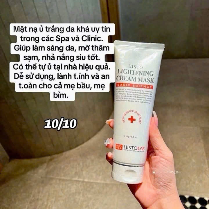 Kem Ủ Trắng Mặt Histolab Lightening Cream Mask Dưỡng Ẩm Trắng Mịn Da 250G
