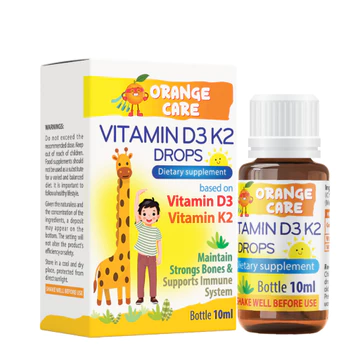 Care Vitamin D3 K2 Drops (hộp 10 ml)– bổ sung Vitamin D3 và Vitamin K2 dạng MK7 Hỗ trợ tăng hấp thụ canxi,hỗ trợ xương,