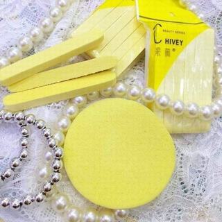 Bông Mút Chivey Chính Hãng, Miếng Rửa Mặt Bọt Biển Bông Nở Mềm Mịn Đến Từ Nhật Bản, Vân Thỏ Beauty