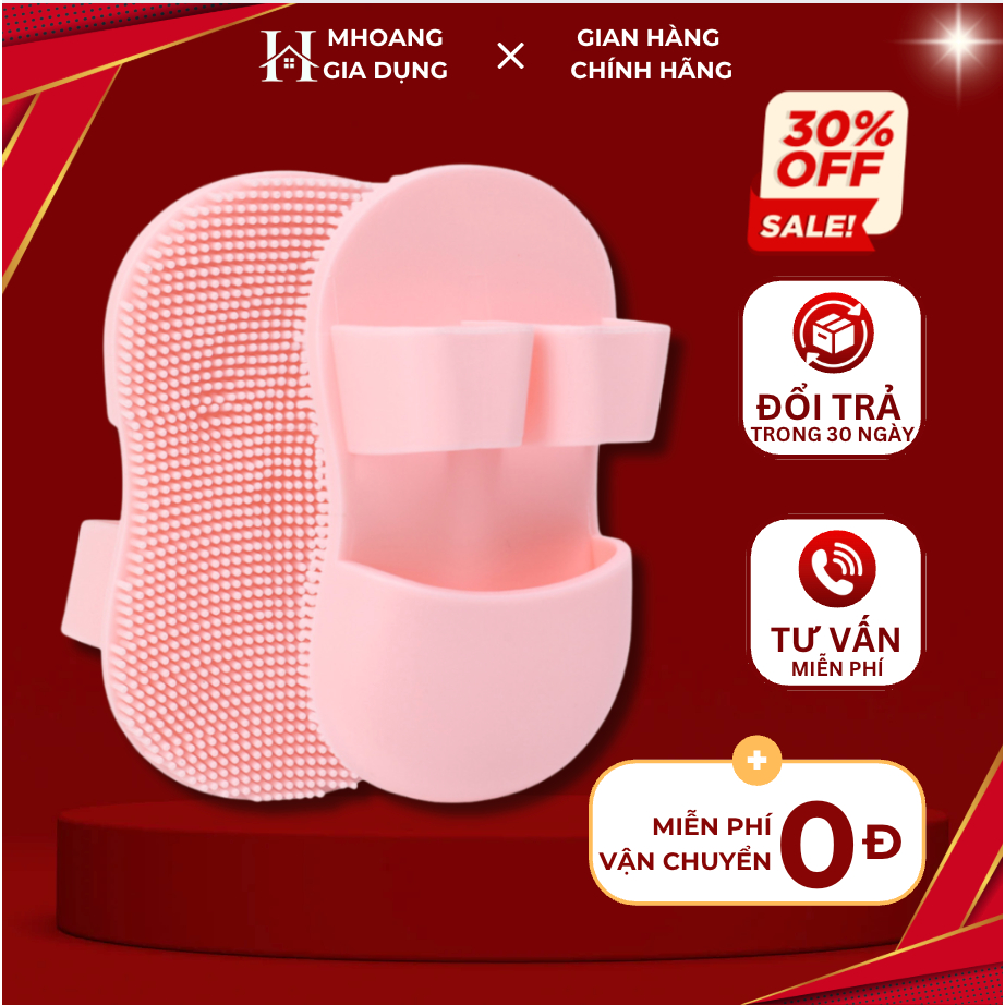 Bàn Chải Làm Sạch Da Mặt, Bàn Chải Massage Ngón Tay Mini, Bàn Chải Rửa Mặt Silicon Mhoang Gia Dụng