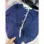 -Áo Len Mỏng Phối Ren Cổ Tròn Nữ Thu Đông, Form Rộng Dễ Thương – Màu Xanh Than, Size S→2XL (40–80kg)