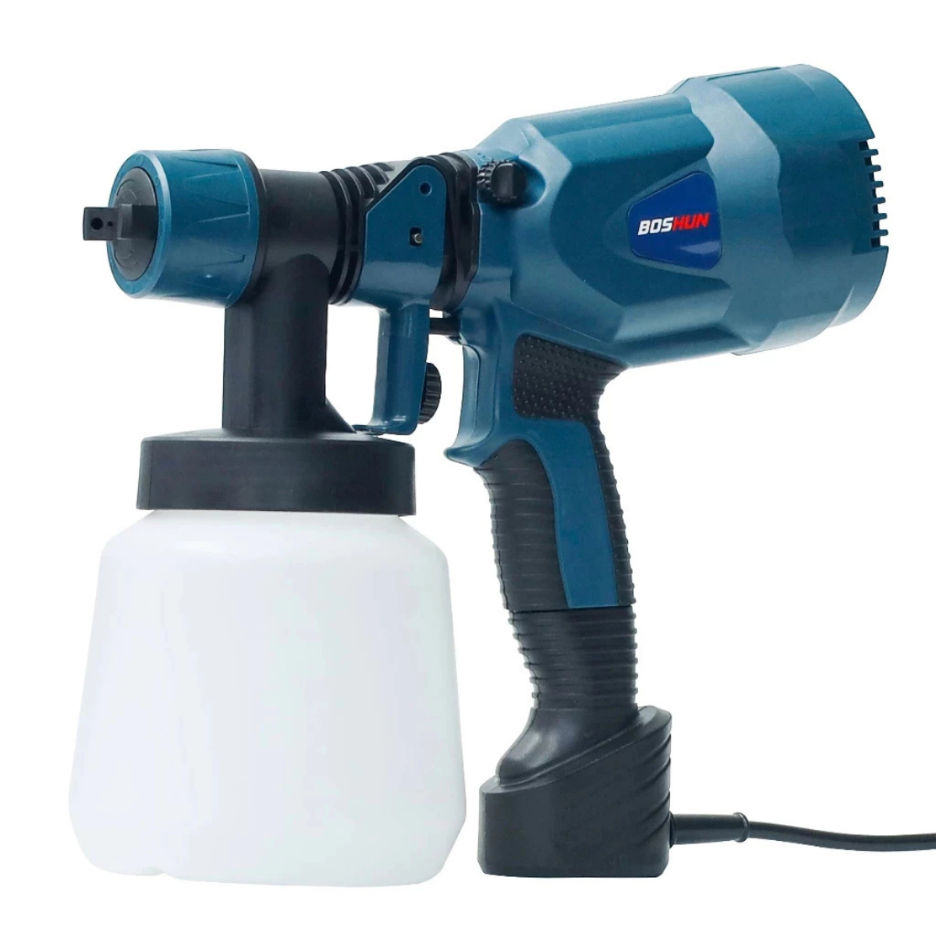 Máy Phun Sơn BOSHUN BS-SG800W, Ruột Đồng 100%, Công Suất 800w, Bình 1000ml, Kim Phun Bằng Đồng
