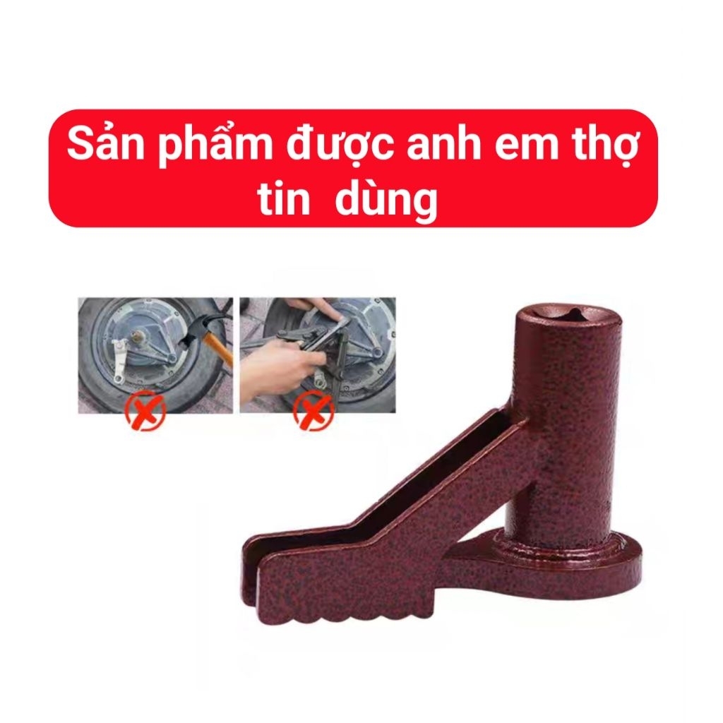 Vam tháo nhanh bát phanh xe điện bị kẹt cứng