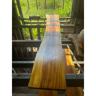 Gỗ Me Tây 25 x 200cm (Dày 3.4cm) - Sơn 1 mặt