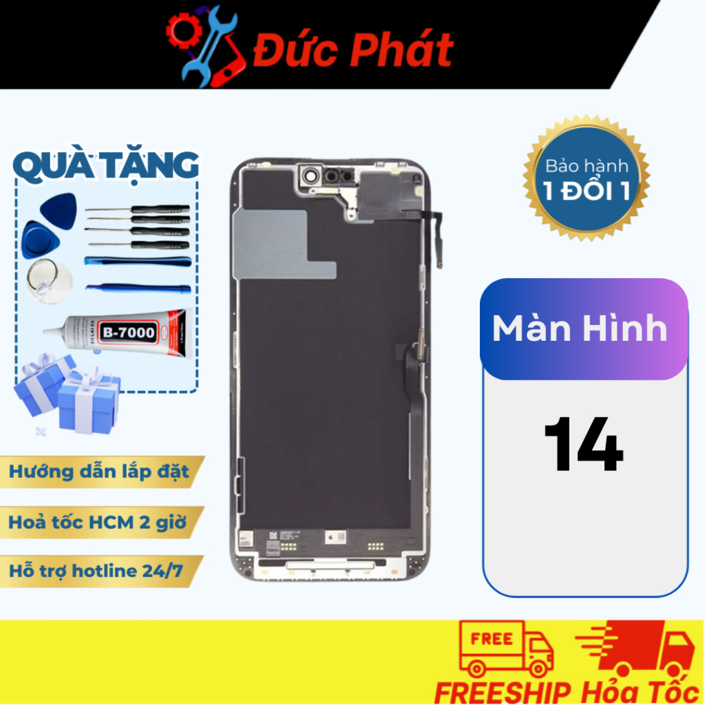 Màn Hình Linh Kiện Thay Thế 14/14Pro/14Prm (Tặng Keo Dán Và Bộ Sửa)