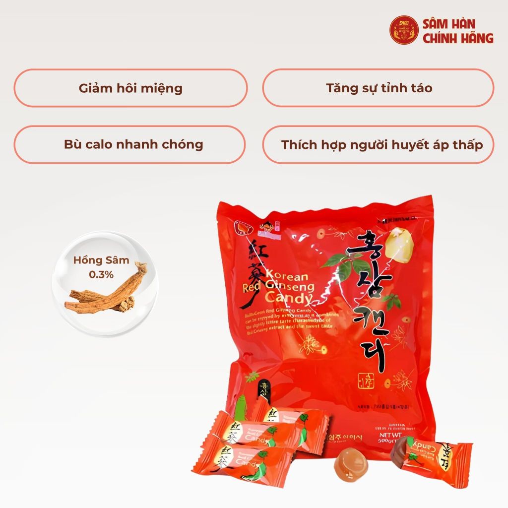 Kẹo hồng sâm 250g-Daedong