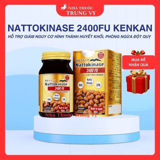 Viên Uống Hỗ Trợ Phòng Ngừa Đột Quỵ Giúp Làm Tan Cục Máu Đông Kenkan Nattokinase 2400 Fu 60v