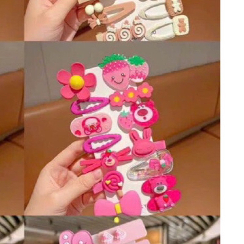 Set kẹp cặp cột tóc cho bé lớn hình hoạt hình cute xinh xắn hot