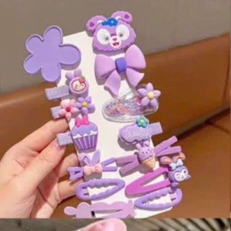 Set kẹp cặp cột tóc cho bé lớn hình hoạt hình cute xinh xắn hot