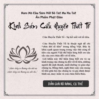 Sách - Kinh Sám Cửu Huyền Thất Tổ - Tuệ Lâm