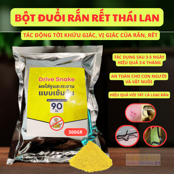[ Chính hãng mẫu mới] Bột Đuổi Rắn DRiVE SNAKE Thái Lan 500g – Hiệu Quả ...