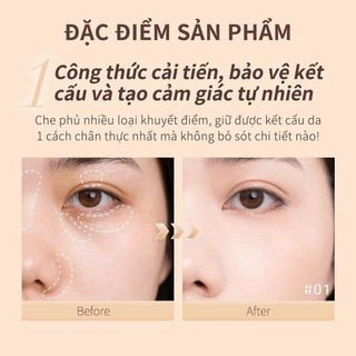 Combo 2 Kem Che Khuyết Điểm Judydoll Traceless Cloud Touch 3.2G Che Tự Nhiên Mờ Thâm Mụn Quầng Mắt
