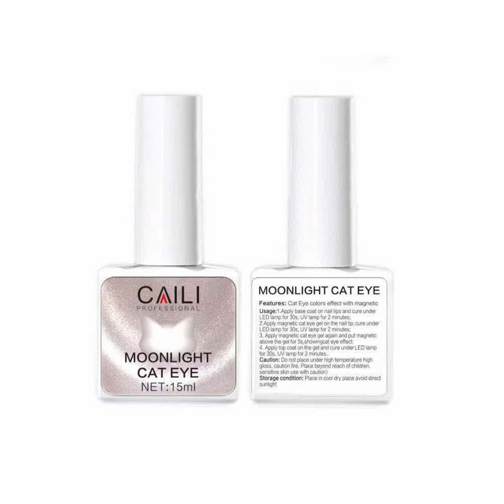 Sơn Gel Caili Moonlight Cat Eye 15ml – Hiệu Ứng Mắt Mèo Ánh Trăng, Gel Từ Tính Lấp Lánh, Bền Màu Chuẩn Salon