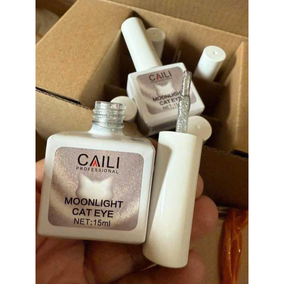 Sơn Gel Caili Moonlight Cat Eye 15ml – Hiệu Ứng Mắt Mèo Ánh Trăng, Gel Từ Tính Lấp Lánh, Bền Màu Chuẩn Salon