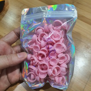 Chum nhẫn cứng nhỏ nhất đựng keo nối mi, nail, đựng mực phun xăm -  Phúc Hưng